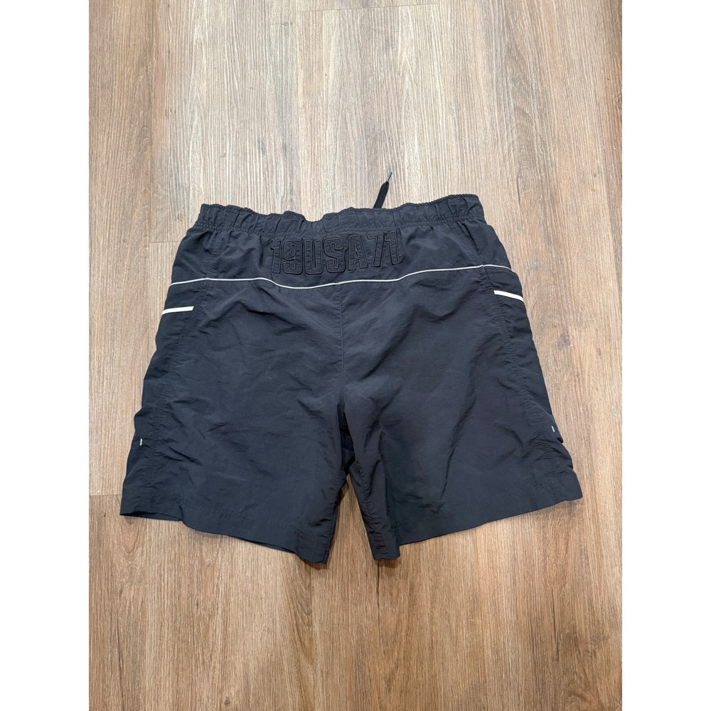 Vintage Nike Men's Black Athletic Shorts 19USA71 Logo Athletic Fit Size L